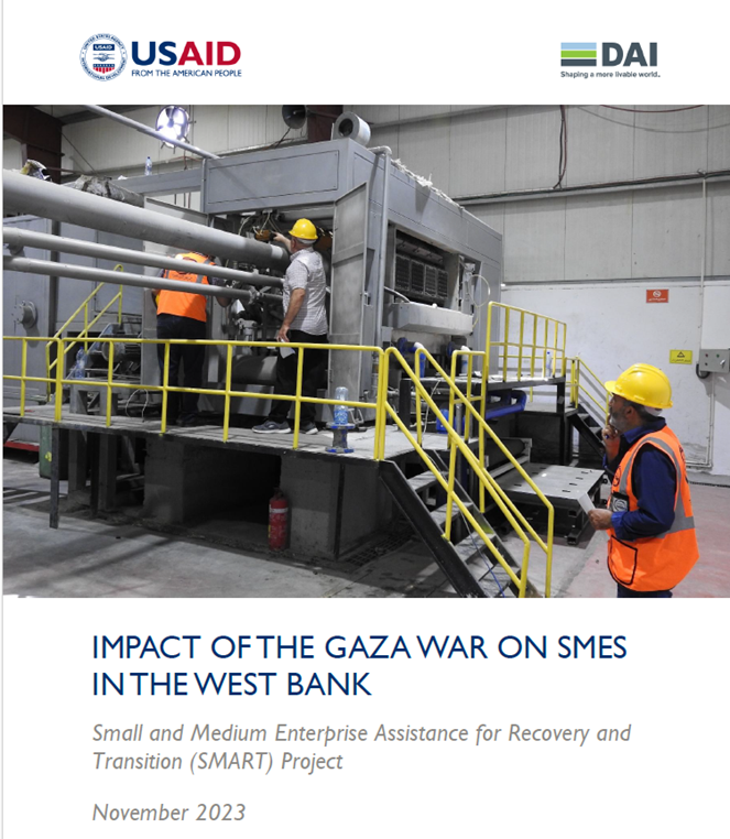 IMPACT OF THE GAZA WAR ON SMES IN THE WEST BANK- November 2023